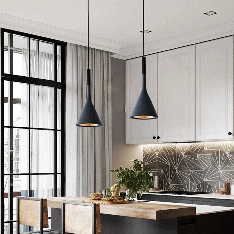 Kitchen Appliances In White - الحديثة قلادة Led أضواء الضوء الأبيض