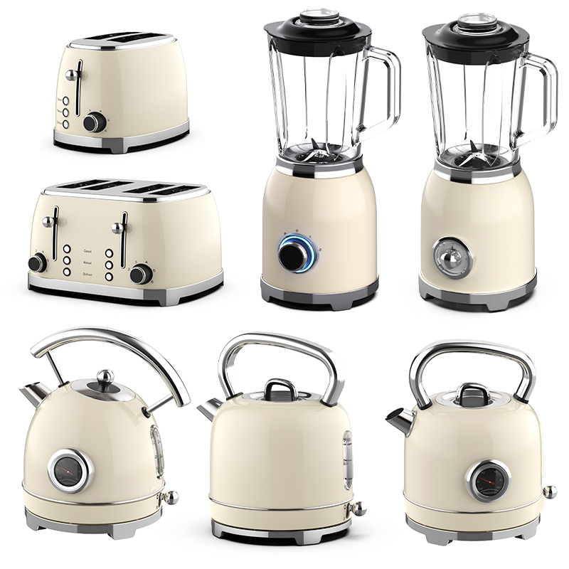 Toaster 4 Slice - مجموعة أدوات إفطار ريترو 4 في