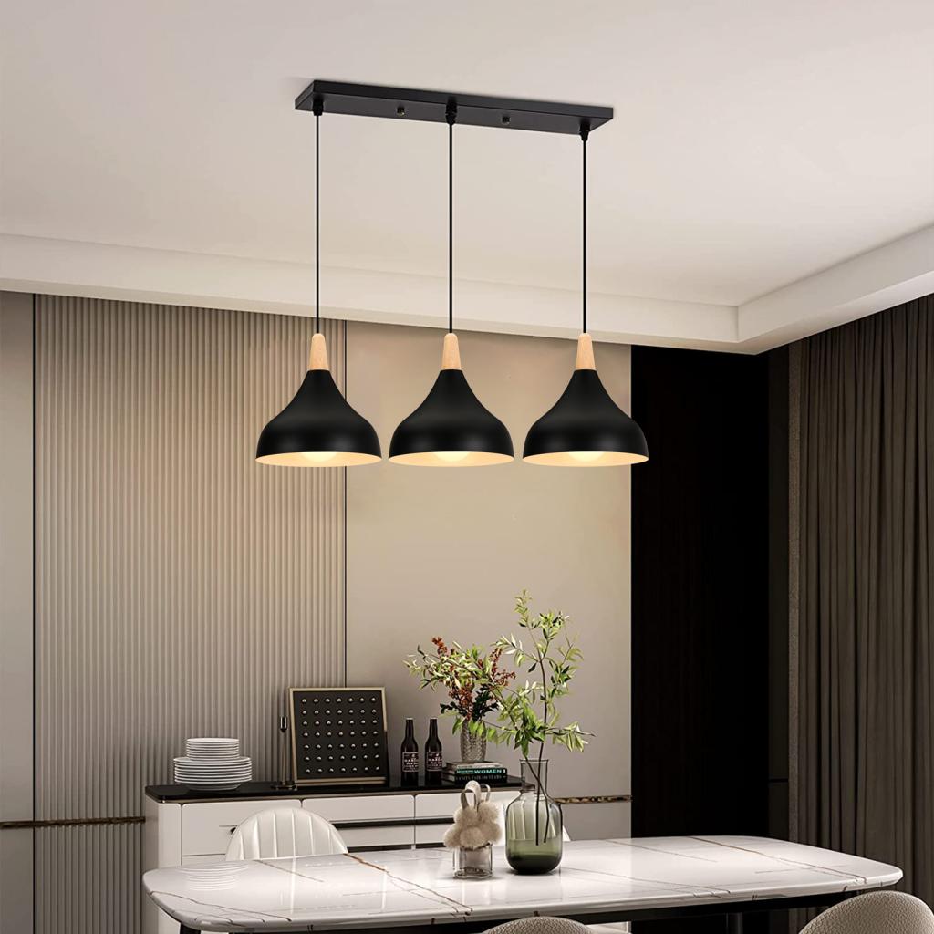 الشمال الخشب قلادة LED أضواء ث - مراجعة Kitchen Appliances In White وسعره