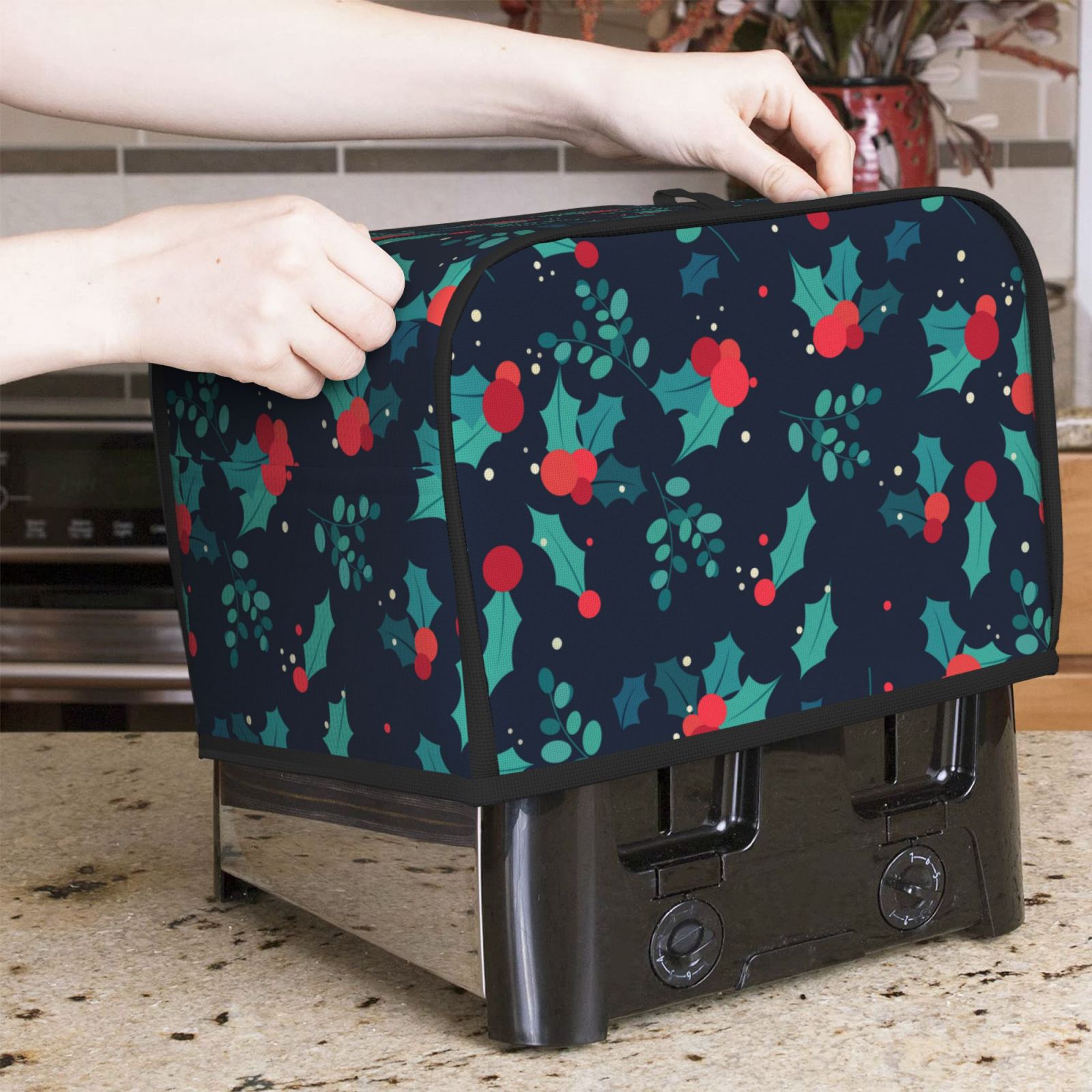 غطاء محمصة خبز مطبوع على فاكهة - مراجعة Toaster 4 Slice وسعره