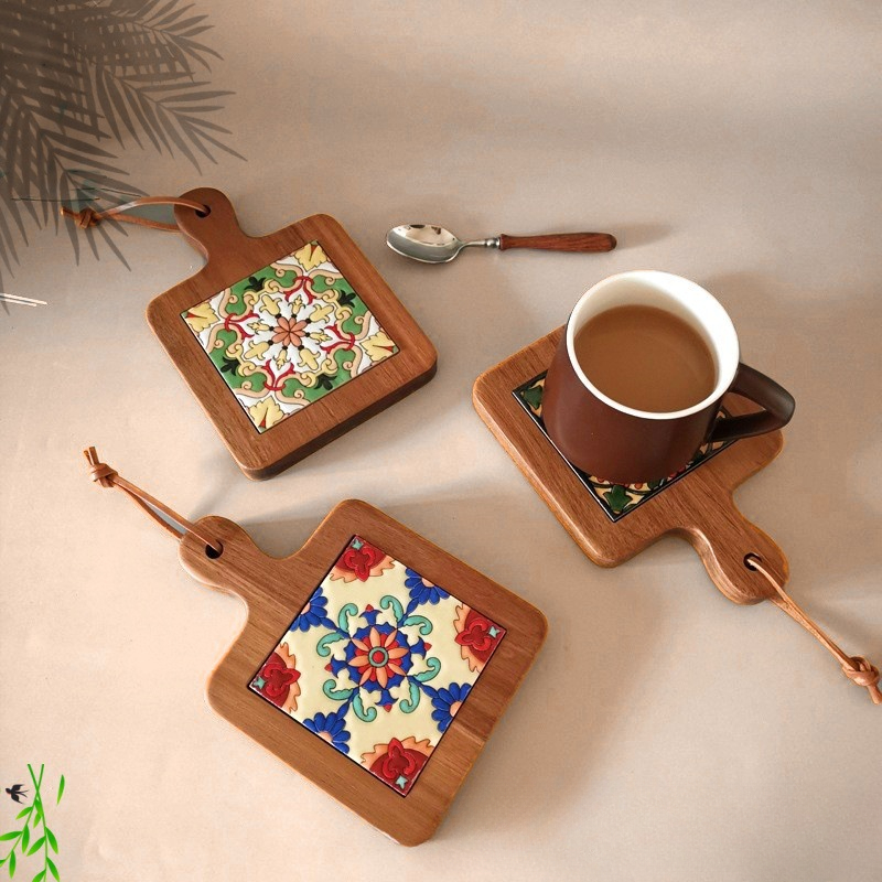 الصلبة الخشب زهرة الطوب وعاء ا - مراجعة Kitchen Appliances Table وسعره