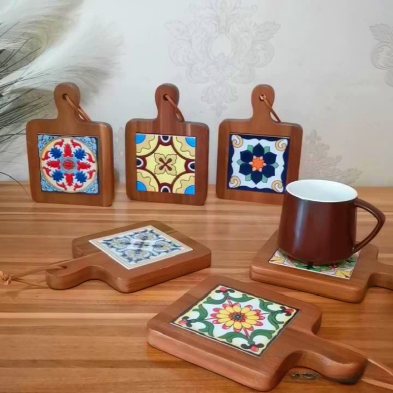 الصلبة الخشب زهرة الطوب وعاء ا - مراجعة Kitchen Appliances Table وسعره