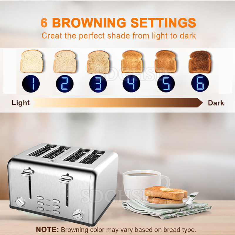 محمصة كهربائية جديدة التصميم م - مراجعة Toaster 4 Slice وسعره