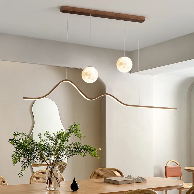 2026 LED الخشب قلادة ضوء لغرفة - مراجعة Kitchen Appliances Table وسعره