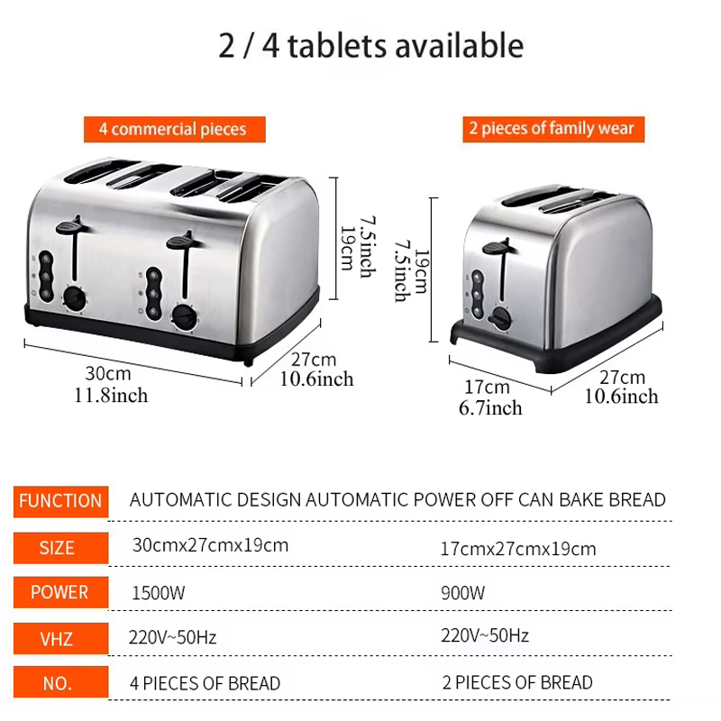 محمصة خبز مخصصة للمطبخ بـ 4 شر - مراجعة Toaster 4 Slice وسعره
