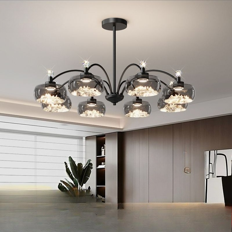 زجاج حديث Led الثريا لغرفة الم - مراجعة Kitchen Appliances Table وسعره